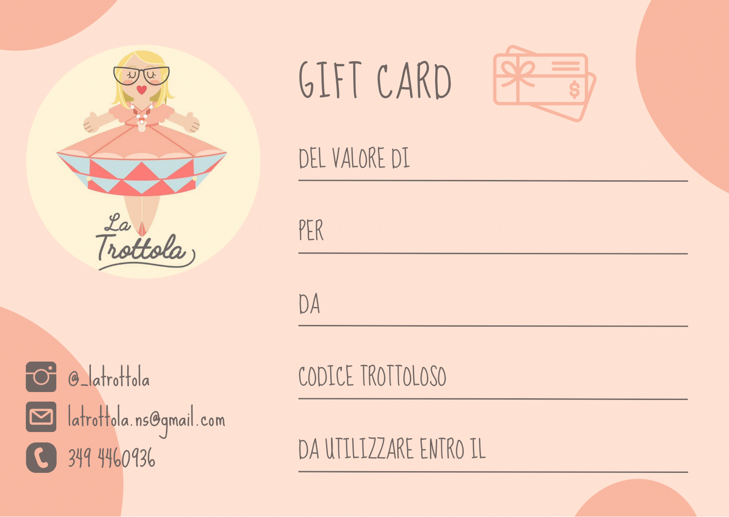 GIFT CARD TROTTOLINE